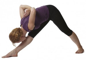 Jess in Parsvottonasana